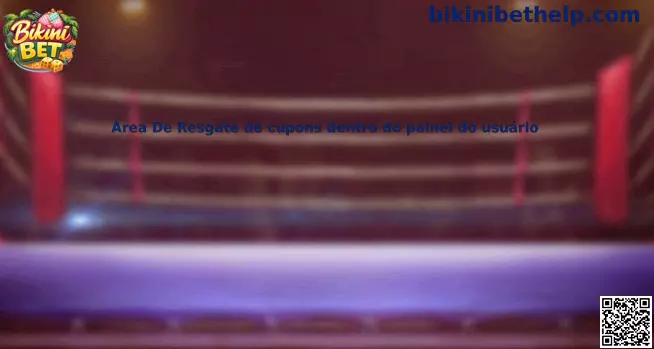Área De Resgate de cupons dentro do painel do usuário Bikini Bet