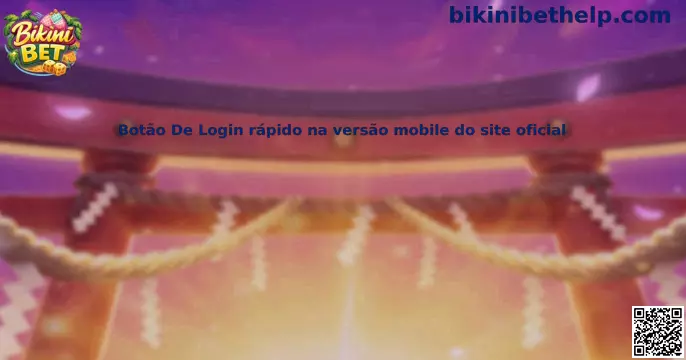 Botão de Login rápido na versão mobile do site oficial Bikini Bet