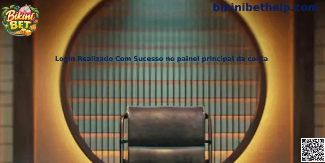 Login Realizado Com Sucesso no painel principal da conta Bikini Bet