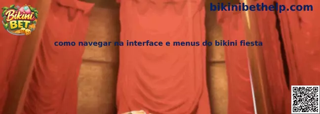 Interface e menus do Bikini Fiesta