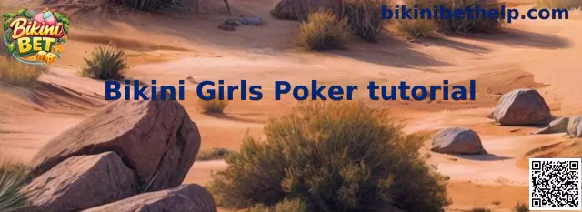 Bikini Girls Poker tutorial com interface de treinamento de poker virtual